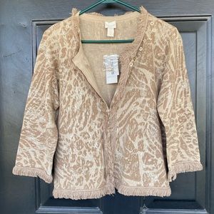 Chico’s linen/cotton blend cardigan